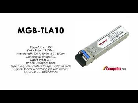 MGB-TLA10  |  Planet Compatible 1000BASE-BX Tx1310nm/Rx1550nm 10km SFP