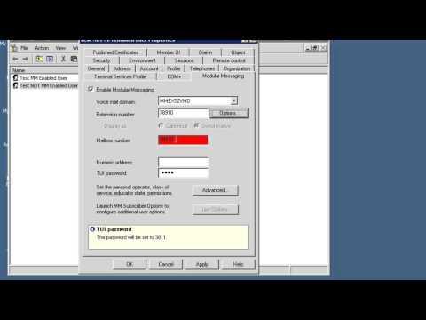 How To Disable A User For Modular Messaging On Microsoft Exchange Back End