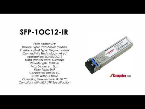 SFP-1OC12-IR  |  Juniper Compatible OC-12 SFP 1310nm 15km SMF
