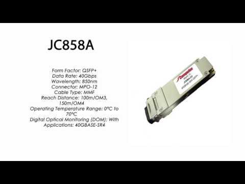 JC858A  |  HP Compatible 40GBase-SR4 850nm QSFP+