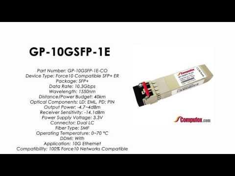 GP-10GSFP-1E | Force10 Compatible SFP+ 10GBASE-ER 1550nm SMF 40km DDM