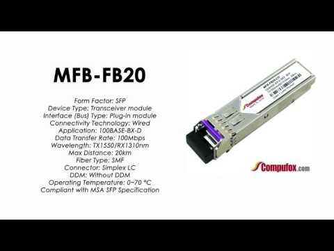 MFB-FB20  |  Planet Compatible 100Base-BX Tx1550nm/Rx1310nm 20km SFP