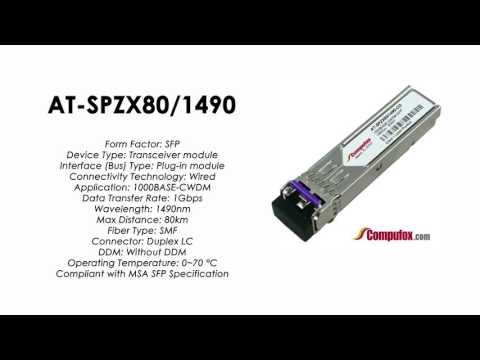 AT-SPZX80/1490  |  Allied Telesis Compatible 1000BASE-CWDM 1490nm 80km SFP