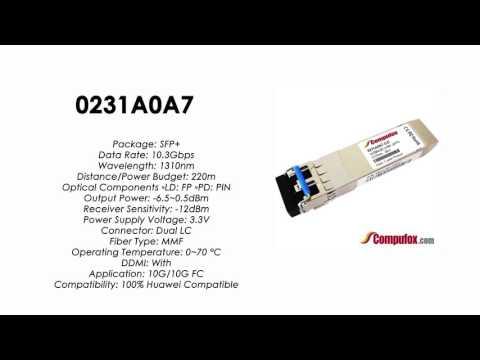 0231A0A7  |  Huawei Compatible SFP+ 10GBASE-LRM 1310nm MMF 2km