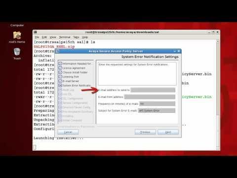 How To Perform An Attended Installation Of Avaya Secure Access Link Policy Server 1.5
