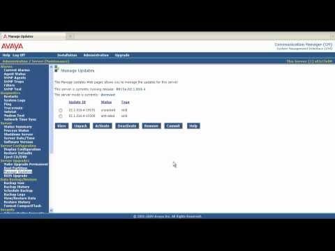 How To Install A Service Pack On Avaya Communication Manager 5.2.1