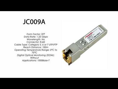 JC009A  |  HP Compatible 1000Base-T SFP RJ45 100m