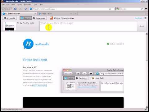 Video Review Of F1 Mozilla Firefox Add-on