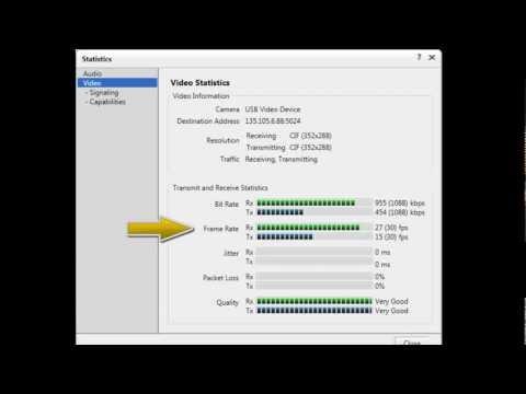 How To View Avaya One-X Communicator Video Statistics