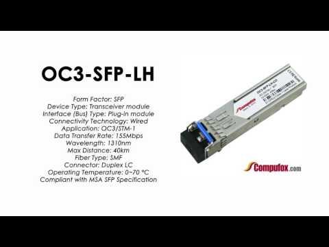 OC3-SFP-LH  |  Alcatel Compatible OC3/STM-1 1310nm 40km SFP