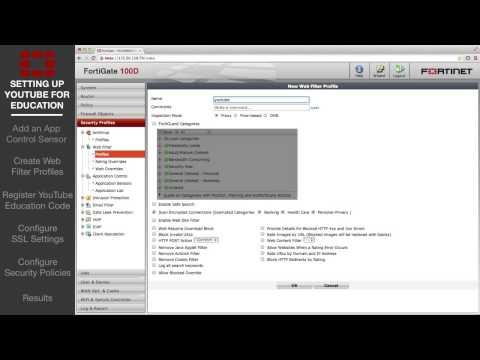 FortiGate Cookbook   YouTube For Education Filter 5 0 01 21