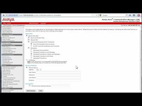 How To Backup Communication Manager And Communication Manager Messaging