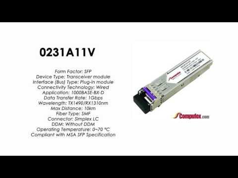 0231A11V  |  Huawei Compatible SFP 1000BASE-BXD Tx1490nm/Rx1310nm 10km