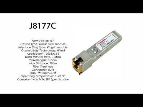 J8177C  |  HP Compatible 1000Base-T SFP RJ45 100m