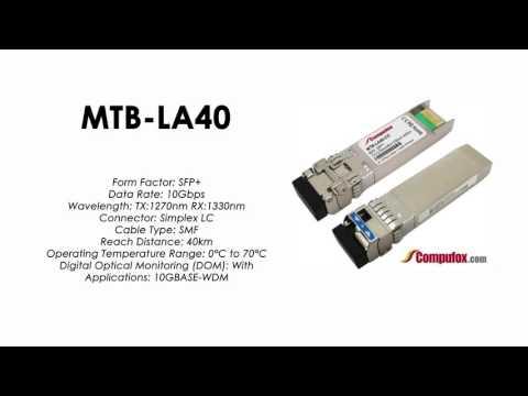 MTB-LA40  |  Planet Compatible 10GBase-BX Tx1270nm/Rx1330nm 40km SFP+