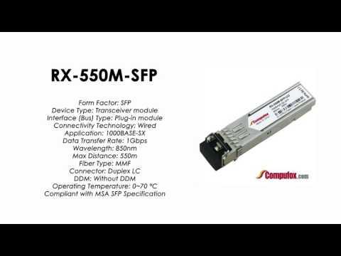 RX-550M-SFP  |  Juniper Compatible 1000Base-SX SFP 850nm 550m