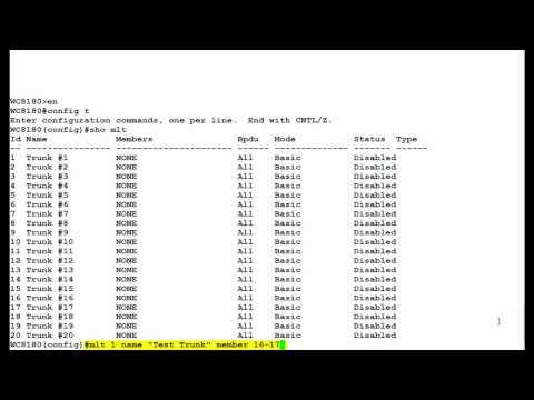 How To Configure MLT In Avaya WLAN 8100 Wireless Controller From CLI