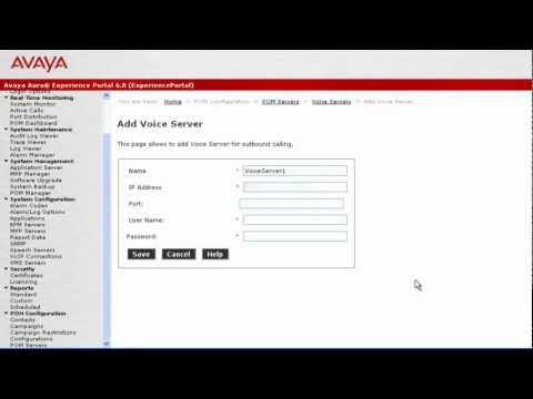How To Add And Delete A Voice Server For Avaya Proactive Outreach Manager 2.0
