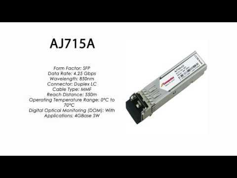 AJ715A  |  HP Compatible 4GBase-SW 850nm 550m SFP