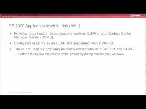How To Enable CS 1000 Application Module Link (AML) Traces?