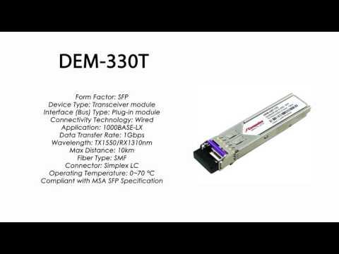 DEM-330T  |  D-Link Compatible 1000BASE-BXD 10km Tx1550nm/Rx1310nm
