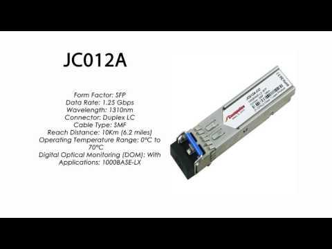 JC012A  |  HP Compatible 2-Pack 1000Base-LX 1310nm 10km SFP