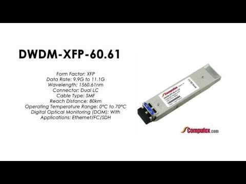 DWDM-XFP-60.61  |  Cisco Compatible 10GBASE-DWDM XFP 1560.61nm 80km