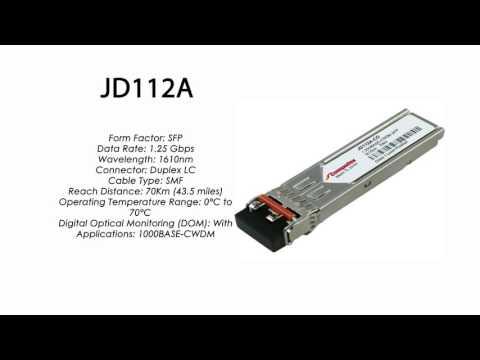 JD112A  |  HP Compatible 1000Base-CWDM 1610nm 70km SFP