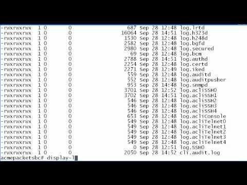 How To Enable Acme Packet Net-Net C-Series Session Border Controller SIP Message Logging