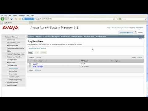 How To Sequence Applications With Users In Avaya Session Manager