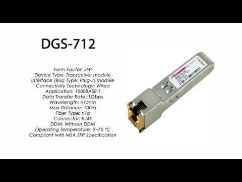 DGS-712 | D-Link Compatible 1000BASE-T SFP RJ45 100m