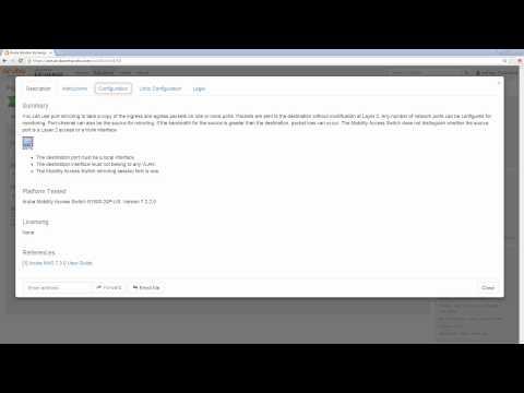 MAS Port Mirroring Setup Using Aruba Solution Exchange (ASE)