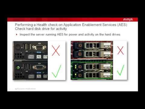 Performing A Health Check On Avaya Aura® Application Enablement Services R6.3.1