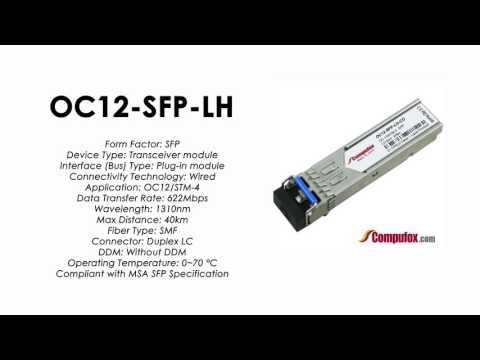 OC12-SFP-LH  |  Alcatel Compatible OC12/STM-4 1310nm 40km SFP