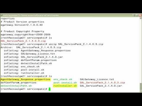 How To Perform A Secure Access Link Gateway Unattended Service Pack Installation