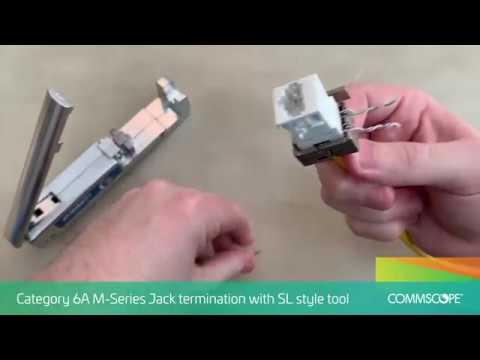 Category 6A M-Series Jack Termination With SL Style Tool