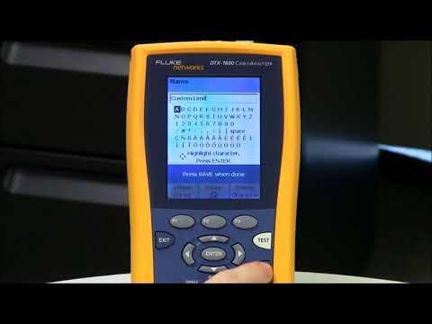Creating A Custom Fixed Loss Limit In Your DTX CableAnalyzer (DTX FI 106) - By Fluke Networks