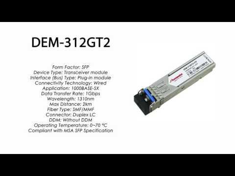 DEM-312GT2  |  D-Link Compatible 1000Base-SX SFP 1310nm 2km
