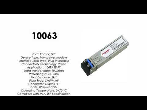 10063  |  Extreme Networks 100BASE-FX SFP 1310nm 2km