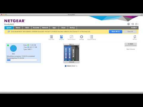 NETGEAR ReadyNAS Supports Multiple Volumes