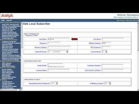 How To Configure Post Master Mailbox On Avaya Modular Messaging