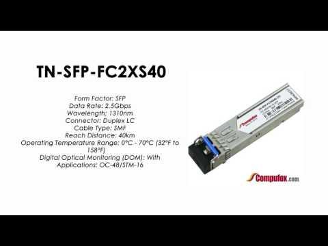 TN-SFP-FC2XS40  |  Transition Compatible OC-48/STM-16 SFP 1310nm SMF 40km