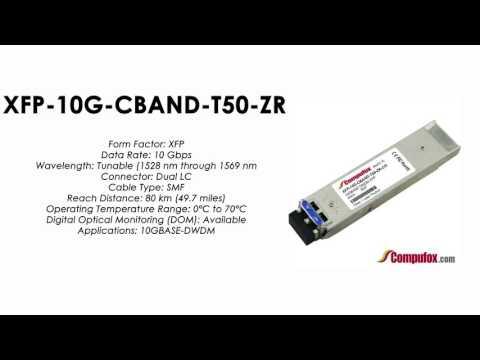 XFP-10G-CBAND-T50-ZR  |  Juniper Compatible 10GBASE-DWDM XFP 80km SMF