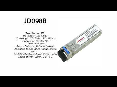 JD098B  |  HP Compatible 1000Base-BXU Tx1310nm/Rx1490nm 10km