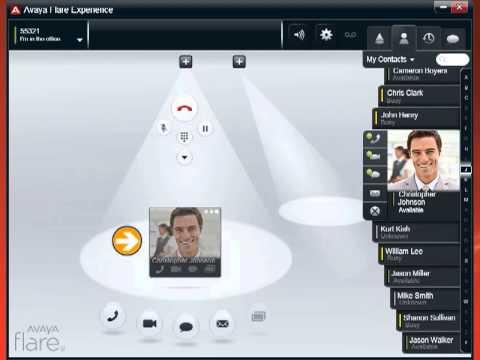 Avaya Flare Experience & Avaya Aura Conferencing: Making A Voice/Video Call