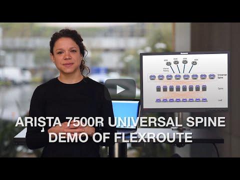 Arista 7500R Universal Spine Demo Of FlexRoute
