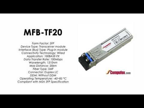 MFB-TF20  |  Planet Compatible 100Base-FX 1310nm 20km SFP