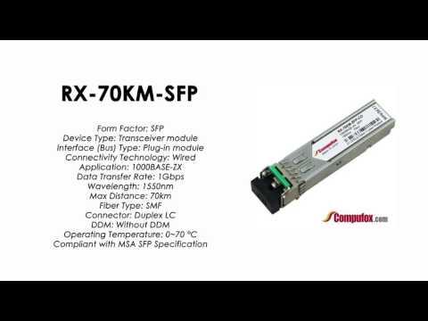RX-70KM-SFP | Juniper Compatible 1000Base-ZX SFP 1550nm 70km SMF