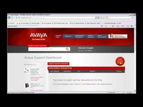 Avaya Support Creating A Support Ticket