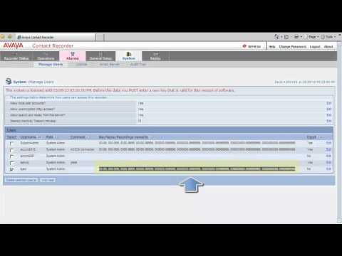 How To Create Admin User In ACR For Avaya Contact Center Control Manager Integration